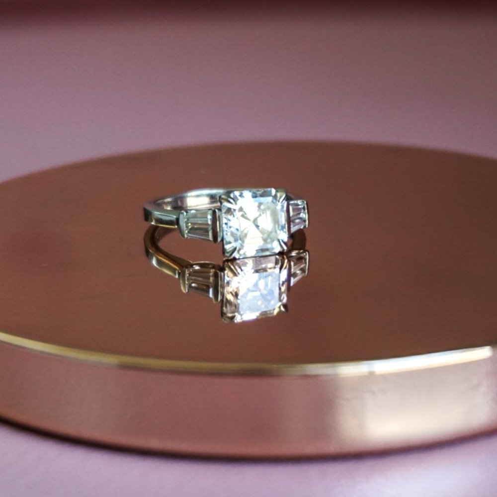Three Stone Engagement Ring